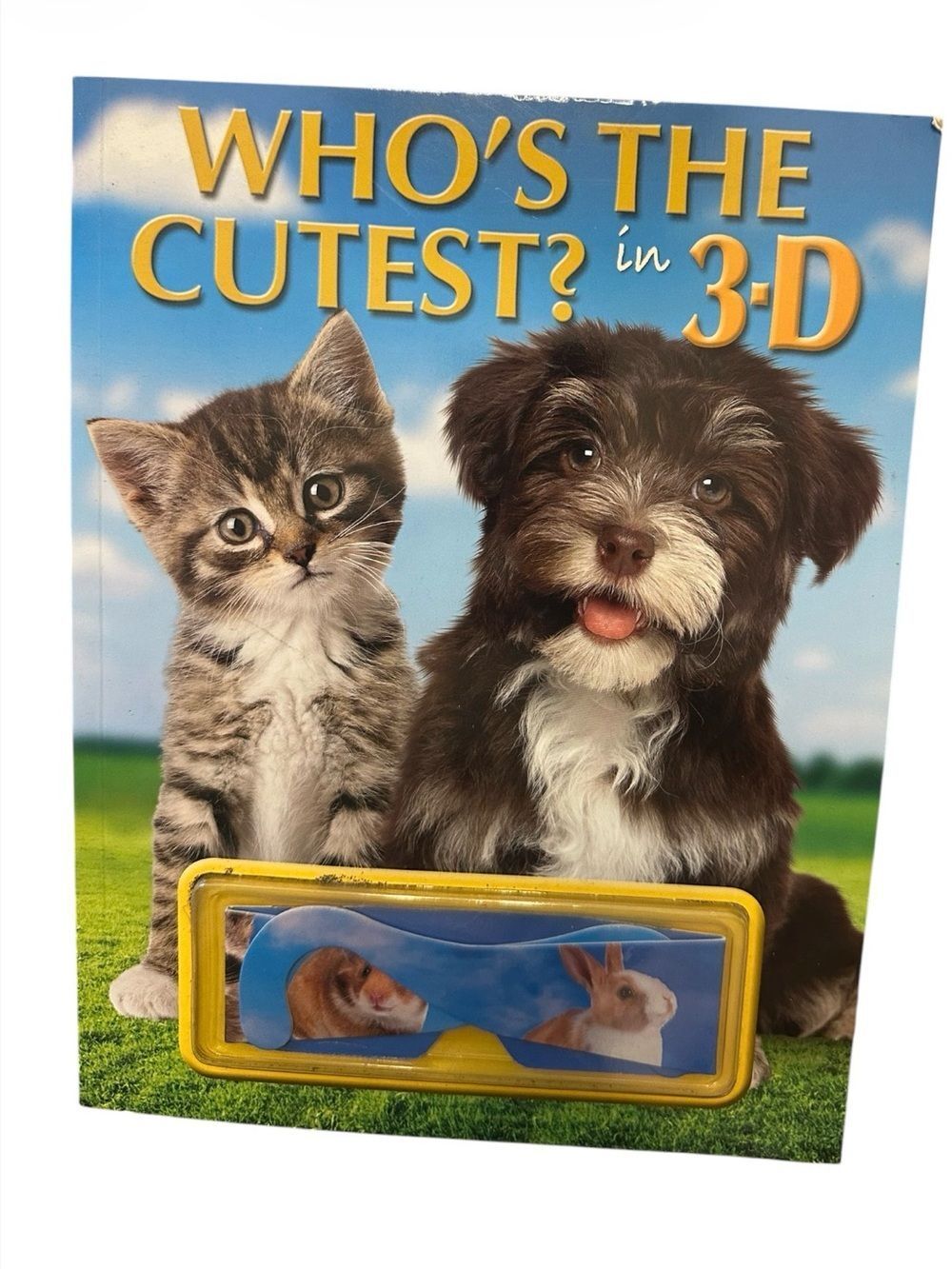 Scholastic 3-D Kids Book with Yellow and Blue 3D Glasses